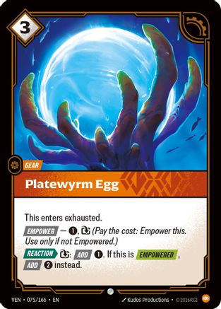 (075/166) Platewyrm Egg - Vendetta Foil