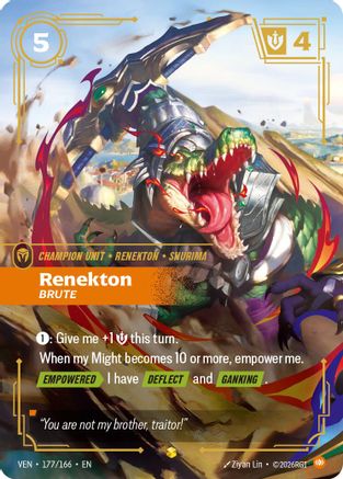 (177/166) Renekton - Brute (Overnumbered) - Vendetta Foil