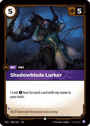 (096/166) Shadowblade Lurker - Vendetta Foil