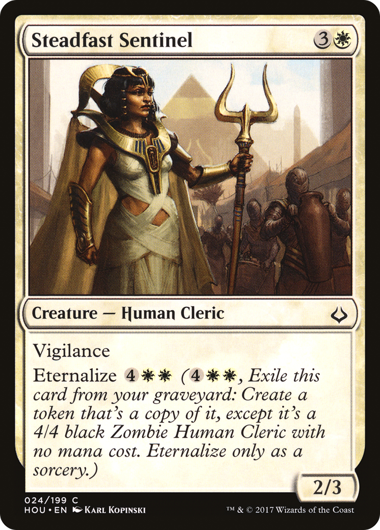 Steadfast Sentinel  (HOU-024) - Hour of Devastation Foil