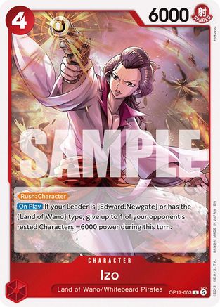 (OP17-003) Izo - The World's Strongest Warriors - Foil