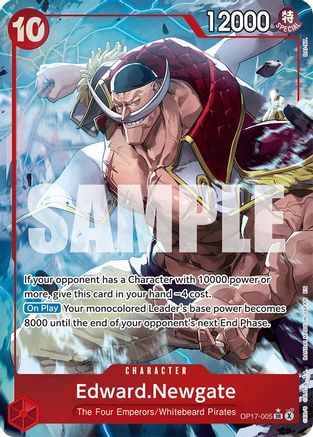 (OP17-005) Edward.Newgate (005) (Alternate Art) - The World's Strongest Warriors - Foil
