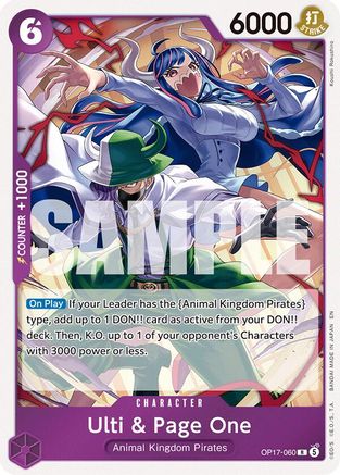 (OP17-060) Ulti & Page One - The World's Strongest Warriors - Foil
