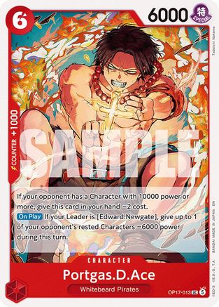 (OP17-013) Portgas.D.Ace - The World's Strongest Warriors - Normal