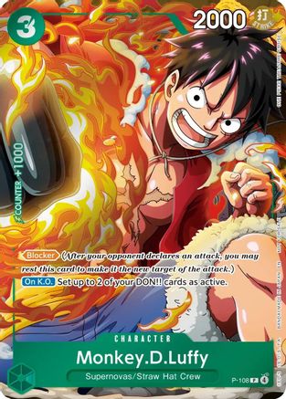 (P-108) Monkey.D.Luffy (Event Pack Vol. 9) - One Piece Promotion Cards - Foil