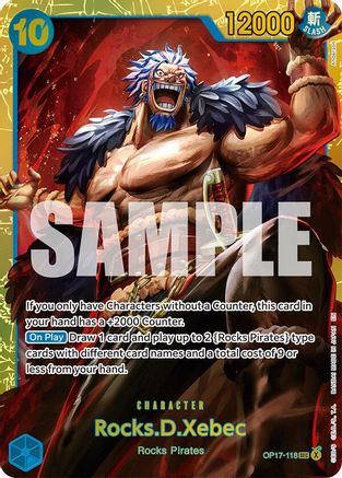 (OP17-118) Rocks.D.Xebec (118) - The World's Strongest Warriors - Foil