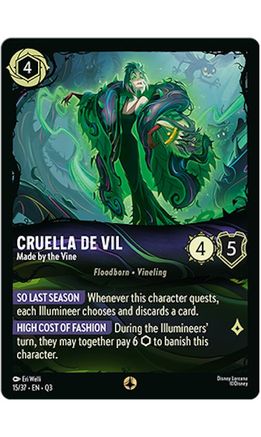 (015/37)  Cruella De Vil - Made by the Vine - Illumineer's Quest: The Great Hunny Rescue  Normal