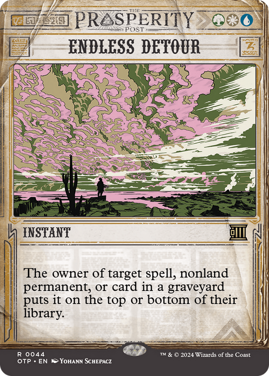 Endless Detour (OTP-044) - Breaking News: (Showcase) (Borderless) Foil