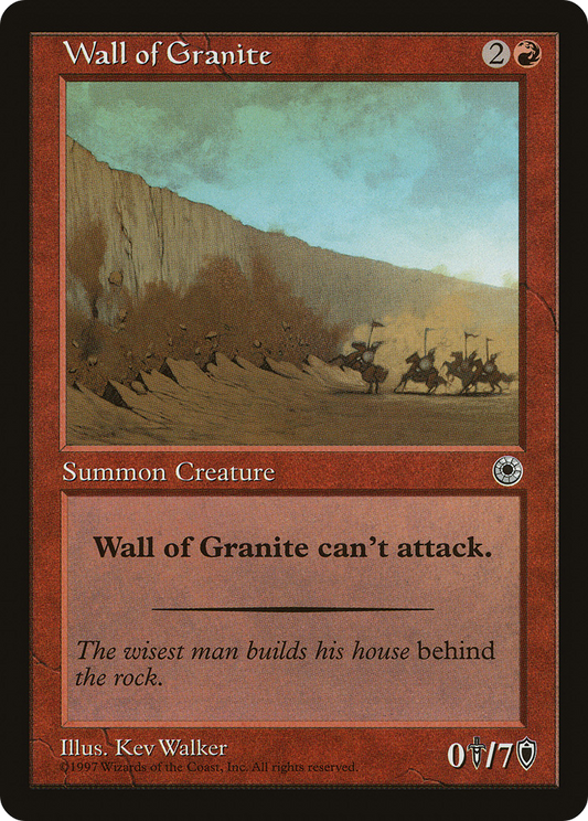 Wall of Granite (POR-155) - Portal