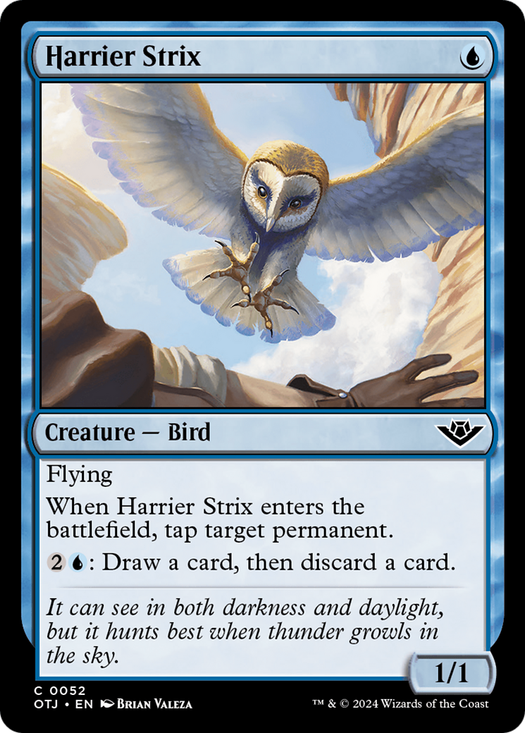 Harrier Strix (OTJ-052) - Outlaws of Thunder Junction Foil