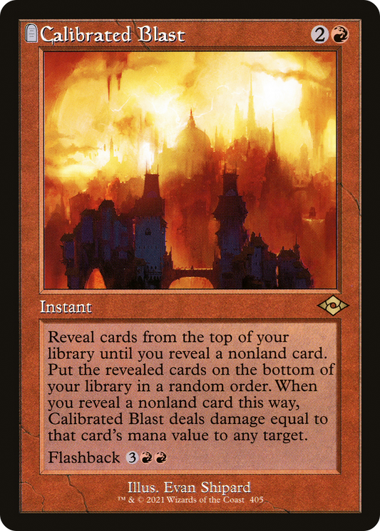 Calibrated Blast (MH2-405) - Modern Horizons 2: (tombstone)