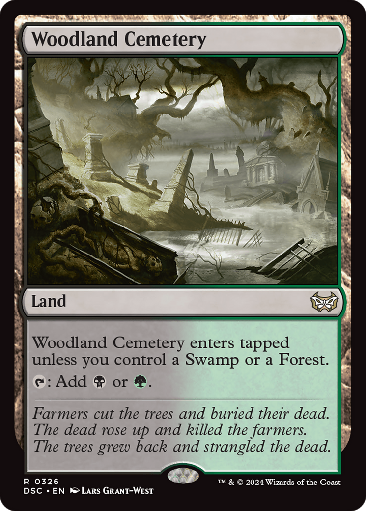 Woodland Cemetery (DSC-326) - Duskmourn: House of Horror Commander