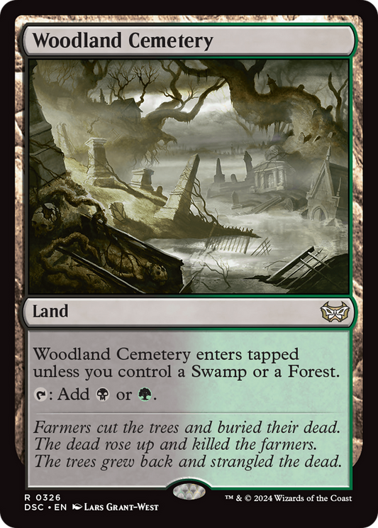 Woodland Cemetery (DSC-326) - Duskmourn: House of Horror Commander