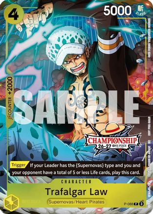(P-088) Trafalgar Law (CS 26-27 Event Pack) - One Piece Promotion Cards - Foil