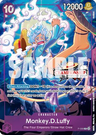 (P-099) Monkey.D.Luffy (CS 26-27 Event Pack) - One Piece Promotion Cards - Foil