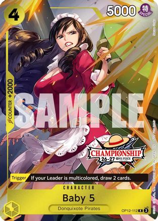 (OP12-112) Baby 5 (CS 26-27 Celebration Pack) - One Piece Promotion Cards - Foil