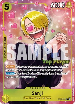 (EB04-052) Sanji (CS 26-27 Top Player Pack Vol. 1) - One Piece Promotion Cards - Foil