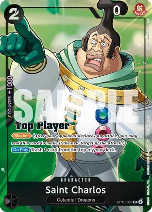 (OP13-087) Saint Charlos (CS 26-27 Top Player Pack Vol. 1) - One Piece Promotion Cards - Foil