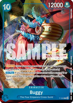 (P-098) Buggy (CS 26-27 Event Pack Finalist Ver.) - One Piece Promotion Cards - Foil