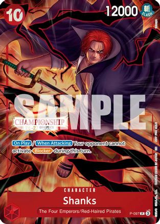 (P-097) Shanks (CS 26-27 Event Pack Finalist Ver.) - One Piece Promotion Cards - Foil