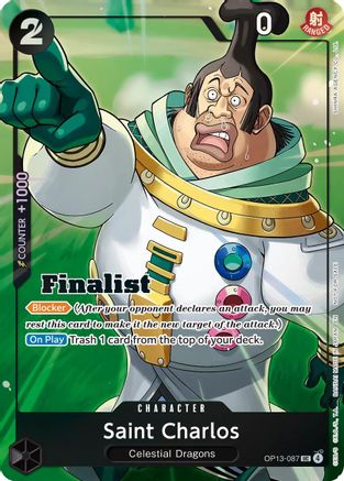 (OP13-087) Saint Charlos (Finalist Card Set Vol. 1) - One Piece Promotion Cards - Foil
