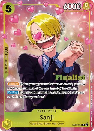 (EB04-052) Sanji (CS 26-27 Finalist Card Set Vol. 1) - One Piece Promotion Cards - Foil