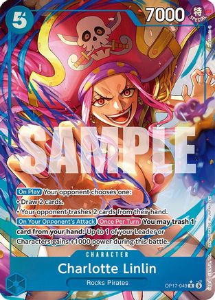 (OP17-049) Charlotte Linlin (049) (Alternate Art) - The World's Strongest Warriors - Foil