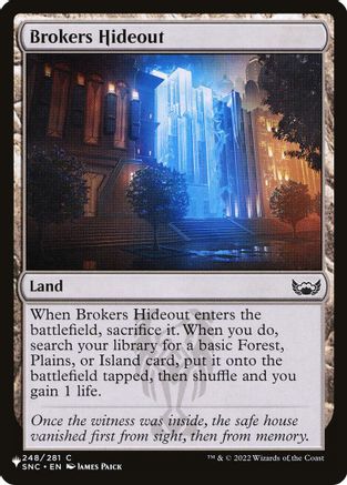 Brokers Hideout (LIST-248) [The List Reprints]