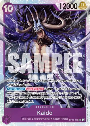 (OP17-063) Kaido (063) - The World's Strongest Warriors - Foil