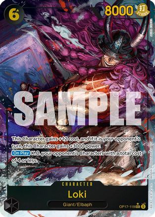 (OP17-119) Loki (Alternate Art) - The World's Strongest Warriors - Foil