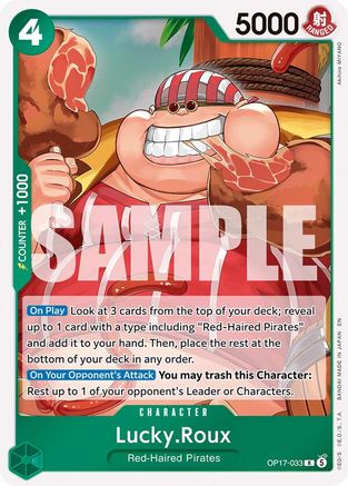 (OP17-033) Lucky.Roux - The World's Strongest Warriors - Foil