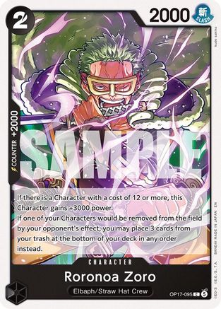 (OP17-095) Roronoa Zoro (095) - The World's Strongest Warriors - Normal