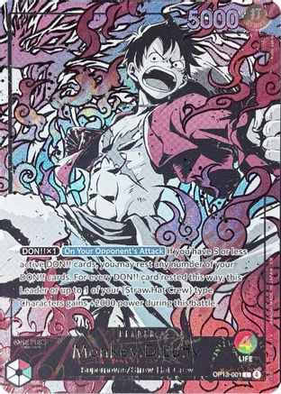 (OP13-001) Monkey.D.Luffy (English Version 3rd Anniversary Set) - One Piece Promotion Cards - Foil