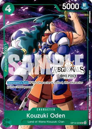 (OP14-026) Kouzuki Oden (Regional Participation Pack 2026 Vol.2) - One Piece Promotion Cards - Foil