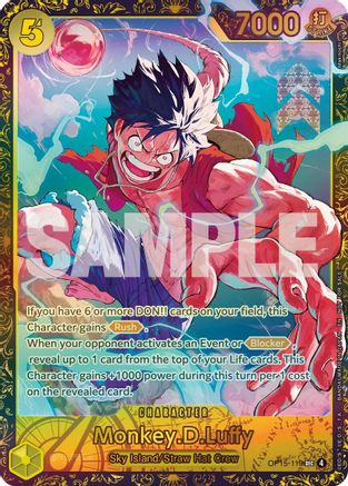 (OP15-119) Monkey.D.Luffy - One Piece Promotion Cards - Foil