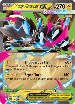 Mega Zeraora ex (89/null) - ME Mega Evolution Promo Holofoil - Promo