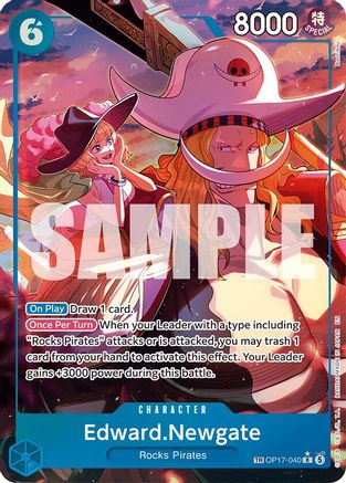 (OP17-040) Edward.Newgate (040) (TR) - The World's Strongest Warriors - Foil