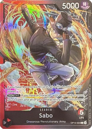 (OP13-004) Sabo (Sound Loader Ace and Sabo Edition 2026) - One Piece Promotion Cards - Foil