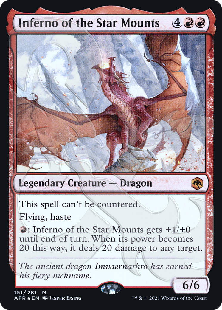 Inferno of the Star Mounts (AFR&-151) - Adventures in the Forgotten Realms Promos Foil