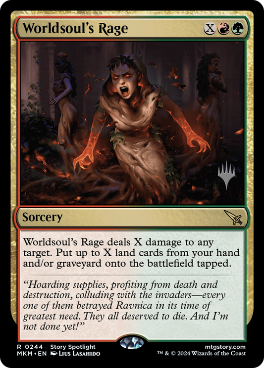 Worldsoul's Rage (PMKM-244P) - Murders at Karlov Manor Promos Foil