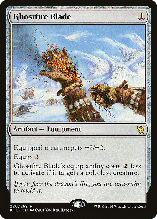 Ghostfire Blade (KTK-220) - Khans of Tarkir Foil