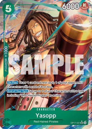 (OP17-031) Yasopp (Alternate Art) - The World's Strongest Warriors - Foil