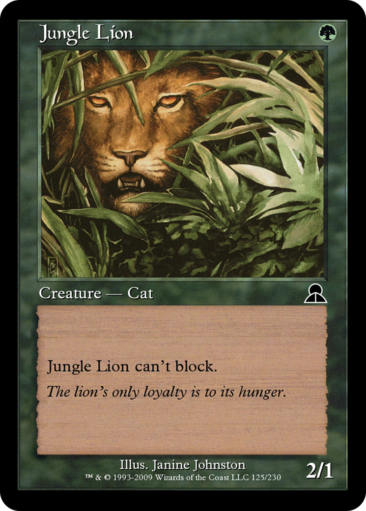 Jungle Lion (ME3-125) - Masters Edition III