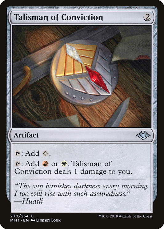 Talisman of Conviction (MH1-230) - Modern Horizons Foil