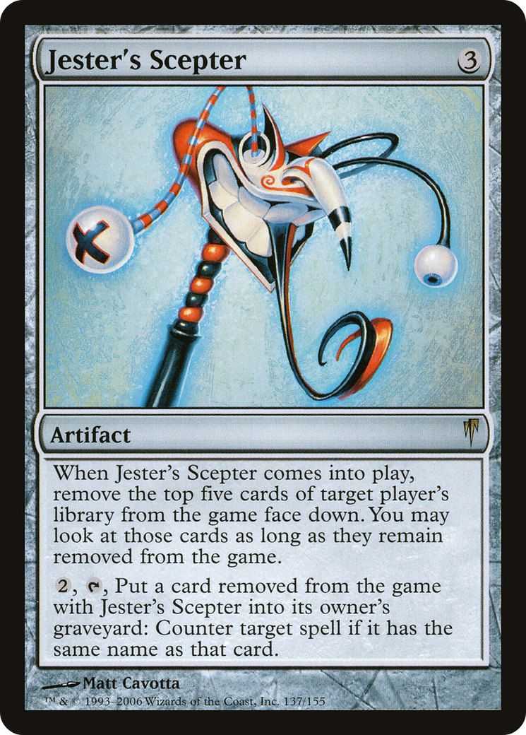 Jester's Scepter (CSP-137) - Coldsnap Foil