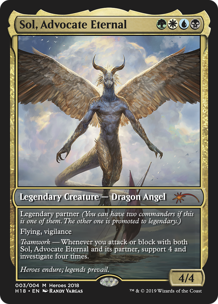 Sol, Advocate Eternal (HTR18-003) - 2018 Heroes of the Realm Foil