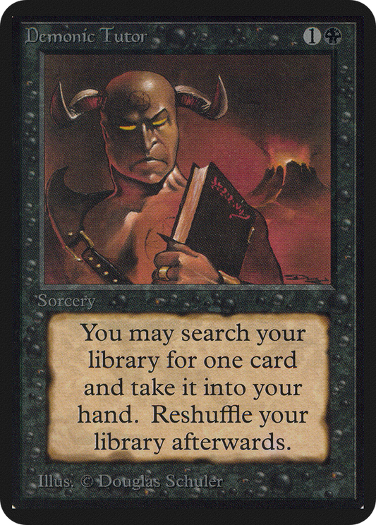 Demonic Tutor (LEA-104) - Limited Edition Alpha