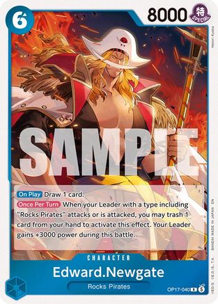 (OP17-040) Edward.Newgate (040) - The World's Strongest Warriors - Foil