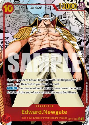 (OP17-005) Edward.Newgate (005) (Manga) - The World's Strongest Warriors - Foil