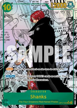 (OP17-022) Shanks (022) (Manga) - The World's Strongest Warriors - Foil